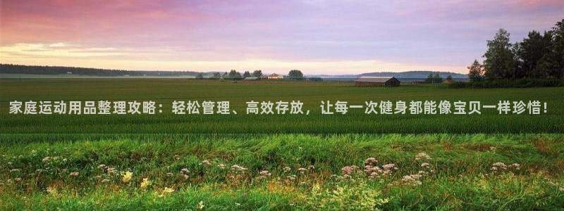 好博体育官方正版app集团：家庭运动用品整理攻略：轻松管理、